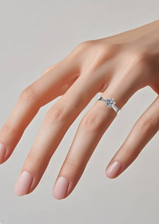 戒指试戴效果图